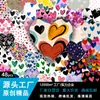 48 Pegatinas Románticas de Amor para el Día de San Valentín, Pegatinas con Temática de Corazones para Chicas para Cuadernos, Teléfonos Móviles y Decoración Creativa al por Mayor