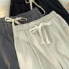 Pantalones de Seda de Hielo de Verano para Hombre, Pantalones Casuales Sueltos y Delgados, Estilo Coreano, Modernos, Ins, Joker, Pantalones Pequeños de Estilo Occidental, Pantalones Rectos