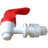 F ^ burbuja de vidrio botella de vino grifo de plástico 12MM tanque sellado interruptor de acero inoxidable boquilla tanque de agua de cobre frasco de vino válvula