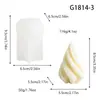 Molde de Silicona para Vela de Aromaterapia con Patrón de Espiral Tridimensional Patrón de Giro de Helado Flor de Hielo Rombos Geométricos Molde para Vela DIY