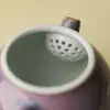 Bule Artesanal Original de Ino Kuisong, Requintado Bule de Cerâmica Jun Roxa, Bule de Alta Qualidade Estética Esmaltado em Forno Estilo Japonês com Filtro