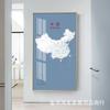 China Mapa Pintura Decorativa Corredor Pendurado Pintura Sala de Estar Porta de Entrada Mural Corredor Corredor Fim Escritório Pintura Pendurada