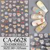 Internet Red Explosiones 5D Mariposa en Relieve Calcomanía para Arte de Uñas Bronceado Chica Dibujos Animados Lindo Decorativo 2025 Nueva Calcomanía para Uñas
