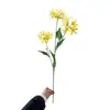 Simulación 3 cabezas flor de otro lado orquídea viento y lluvia flor falsa flor de boda tocado flor horquilla flor decoración de boda flor fábrica mayoreo