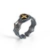 Anillo retro personalizado {Star Mans} hecho a mano para hombres y mujeres, de plata tailandesa, simple, anillo único, joyería de moda.