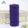 Cuerda de Hilo de Algodón de Colores para Manualidades DIY, Tejido de Estructura para Trepar Gatos, Decoración con Cuerda de Algodón, 2mm 100
