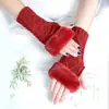 Yifan outono e inverno decoração externa quente moda coreana lã boca mangas falsas duas mangas de diamante cobertura de braço de malha feminina