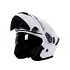 Casco Abatible, Casco para Motocicleta Eléctrica, Casco Integral, Casco de Seguridad Unisex, Ligero, Elegante, Resistente al Frío, Mantiene el Calor, Doble Visor