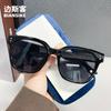 Óculos de Sol Oz3325 Novo Estilo Coreano Armação Preta Óculos de Sol para Mulheres Estilo Ins Moderno Fotografia de Rua Decorativos Óculos Moda
