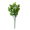 Simulación césped de Milán plástico flores artificiales al por mayor planta simulación decoraciones para el hogar flores artificiales 7 ramas césped de Milán simulación
