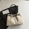 Bolsa de ombro e axila para o dia a dia, poá retrô grande capacidade tendência feminina 2026 novo laço estilo casual