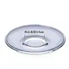 Platillo de té, Juego de té, Plato redondo transparente, Plato para snacks de café, Plato de servicio, Bandeja pequeña para té, Resistente al calor, Venta al por mayor del fabricante