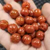 Jadeíta jade otimizado jadeíta vermelha contas de abóbora jade contas soltas jade vermelho caqui contas retrô de ábaco contas espaçadoras contas feitas à mão
