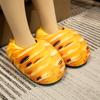Pantuflas de Pan de Dibujos Animados Divertidas Tostadas Paquete Raíz Perezoso Hogar Damas Algodón Pantuflas Pareja Zapatos de Luna Zapatos de Hamburguesa
