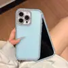 Funda de teléfono móvil con diamante brillante de doble cara estilo macarrón para Apple iPhone16 verano 15 2 en 11 cubierta protectora mate