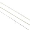 Plata 925 cadena cruzada calandrada cadena de cola cadena suelta para hacer pulsera collar aretes material de joyería accesorios
