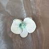 Película de Simulación de Impresión 3D Cabeza de Flor de Phalaenopsis Tarjeta para el Cabello Rojo de Internet Regalo de Acompañamiento para Boda Caja de Dulces Flor Falsa Decorativa Hecha a Mano