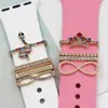 Para reloj inteligente Apple correa de silicona anillo decorativo 38mm42mm hebilla decorativa de correa anillo decorativo de joyería
