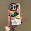 Pegatina promocional de venta cruzada más vendida estilo americano Manzana 17 Pro Max funda de teléfono antigolpes de dos en uno engrosada con marco negro y agujero grande