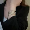 Pulsera Abierta Metálica Brillante Transfronteriza Europea y Americana Moda Retro Simple Versátil Joyería de Lujo Ligero de Alta Gama para Mujeres