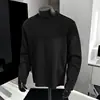 Moletom estilo americano soltinho, camiseta de manga longa para homens, estilo de marca da moda, patchwork desconstruído xy, outono gola redonda cor sólida
