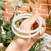 Pulsera de cascabeles de vidrio azul leche imitación Jade al por mayor Ins Super hada nicho anillo ban accesorios de pulsera fina Hanfu para novias mujeres