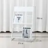 Suporte de Jornais, Estante de Armazenamento de Jornais e Revistas, Estante de Catálogos de Livros, Display Móvel de Folhetos, Estante de Armazenamento de Informações