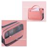 Fábrica de Origen Personalizado Plegable Bolsa de Aseo Colgante Repelente al Agua Rosa Bolsa de Aseo Almacenamiento para el Cuidado de la Piel Bolsa Cosmética