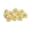 Accesorios de Decoración de Flor de Rosa Simulada de 4 cm para Manualidades DIY Tocados Corona de Flores para Bodas Accesorios de Flores para Cajas de Regalo Materiales