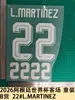 Colección Camiseta de Visitante Mundial 2026 Argentina Ropa Infantil Camiseta Grado B Número Letra Pegatinas de Transferencia Térmica