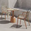 Mesas y Sillas de Ratán Nórdicas para Ocio al Aire Libre, Impermeables y a Prueba de Sol, para Balcones al Aire Libre, Villas, Hoteles y Conjuntos de Sillas de Ratán para Jardín al Aire Libre
