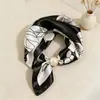 Bufanda de Seda de Moda Estilo Coreano para Primavera y Verano, Bufanda de Seda Magnética para Mujer, Bufanda de Perlas de Alto Nivel para Clavícula, Accesorio de Bufanda
