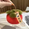 Pele de coelho Rex imitação coisa boa acontecer chaveiro pingente boa Caqui acontecer bola de pelúcia mochila bolsa decoração para pendurar pingente de Caqui feminino