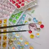 Super Brillante Corte Milenio Rosa 8mm Diez Caras Rosa Punto para Uñas Base Puntiaguda Pedrería para Uñas Ultra Brillante Cristales K9 Pedrería para Uñas Decoraciones para Uñas