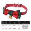 Collar Navideño para Mascota Nuevos Suministros para Mascotas Camisa Roja Collar para Gato Cascabel Collar Falso Collar al por Mayor