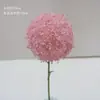 Flor de boda rosa, flor de seda, decoración de boda, hortensia falsa, flor de peonía rosa claro, floricultura