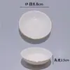 Plato Creativo para Condimentos con Borde Dorado Plato Pequeño para el Hogar Plato de Cerámica para Salsa de Hotel Reposapalillos Plato Multifuncional para Vinagre Plato para Sumergir en Olla Caliente