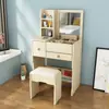Tocador moderno minimalista para apartamento pequeño, mesa de maquillaje de noche con tapa abatible, armario de almacenamiento moderno, mini cajonera integrada