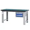 Mesa de Reparación con Prensa de Banco Mesa de Montaje Madera Maciza Banco de Trabajo Mesa de Operaciones Madera de Haya Mesa Experimental