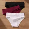 Ropa interior para mujer de algodón puro transpirable con entrepierna de hilo sin costuras, tiro medio, talla grande, sexy, ajustada a la cadera, cómoda, tanga deportiva fina