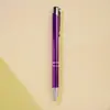 Pluma de Barra de Aluminio en Stock del Fabricante, Pluma de Punta Inclinada, Pluma con Sensación Pesada, Bolígrafo Metálico, Logo Personalizable para Publicidad, Pluma de Oficina