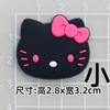Pequeño lazo con letras de gato Katie KT, accesorio de goma suave para hacer tú mismo, zapatillas estéreo, funda para teléfono móvil, pegatina decorativa para taza de agua