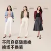 [Original] Regata leve, escovada, quente e respirável para outono e inverno - não precisa de sutiã, lindo design nas costas, efeito emagrecedor, perfeita como camada interna ou base