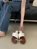 Pantuflas de Estilo Coreano sin Cordones para Mujer, Calzado de Verano para Exteriores, Sandalias Impermeables con Decoración Metálica, Adecuadas para Combinar con Faldas, Calzado para Mujer