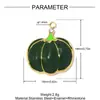 Colgante de Acero Inoxidable para Mujer con Diseño de Huevo y Calabaza con Goteo de Aceite 3D para Hacer Manualidades, Pendientes de Cangrejo y Langosta, Pulsera, Colgante de Joyería de Acero de Titanio
