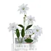 5 Lirios Artificiales de Doble Pétalo Impresos en 3D Decoración de Boda Flores Artificiales Decoración del Hogar Adornos Ramo