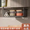 Prateleira de armazenamento de cozinha doméstica de grande capacidade dentro do armário em camadas pendurada cesto suspenso armário armário de parede sob prateleira suspensa prateleira de armazenamento