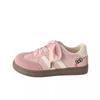 Zapatillas Rosas de Entrenamiento Moral Forrest Gump para Mujer, Lindas y Feas, Nuevo Chic Otoñal Nicho Versión Coreana Punta Redonda Zapatos Deportivos Blancos para Estudiante