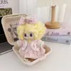 Conjunto de ropa para muñeca Labubu vintage de barbería, compatible con muñecas Labubu de 1ª, 2ª y 3ª generación, incluye un chal y una chaqueta de repuesto