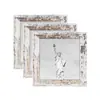 Moldura de Foto de Madeira Quadrada Personalizada DIY 4 polegadas 6 polegadas 8 polegadas 10 polegadas Moldura para Parede de Fotos Decoração de Mesa Venda por Atacado